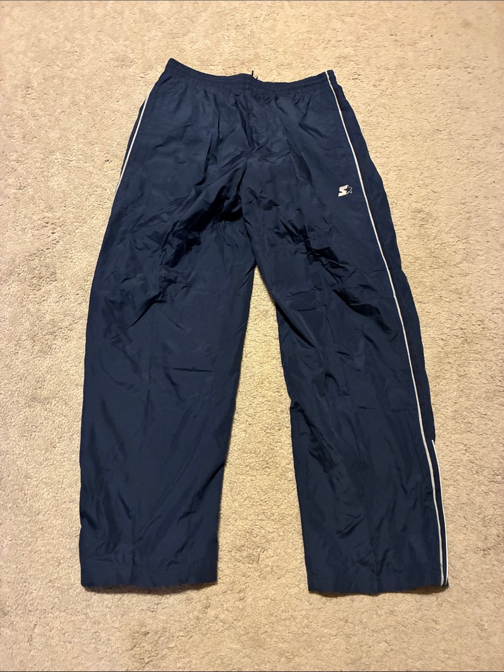 STARTER Navy Sweatpants with White Piping